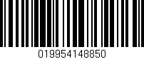 Código de barras (EAN, GTIN, SKU, ISBN): '019954148850'