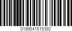 Código de barras (EAN, GTIN, SKU, ISBN): '0199541515392'