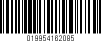 Código de barras (EAN, GTIN, SKU, ISBN): '019954162085'