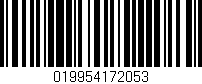 Código de barras (EAN, GTIN, SKU, ISBN): '019954172053'