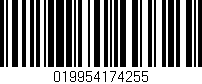 Código de barras (EAN, GTIN, SKU, ISBN): '019954174255'