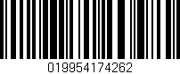 Código de barras (EAN, GTIN, SKU, ISBN): '019954174262'