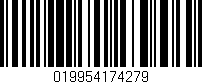 Código de barras (EAN, GTIN, SKU, ISBN): '019954174279'