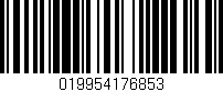 Código de barras (EAN, GTIN, SKU, ISBN): '019954176853'