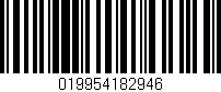 Código de barras (EAN, GTIN, SKU, ISBN): '019954182946'