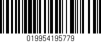 Código de barras (EAN, GTIN, SKU, ISBN): '019954195779'