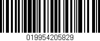Código de barras (EAN, GTIN, SKU, ISBN): '019954205829'