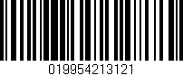 Código de barras (EAN, GTIN, SKU, ISBN): '019954213121'