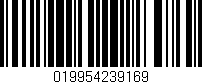 Código de barras (EAN, GTIN, SKU, ISBN): '019954239169'