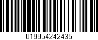 Código de barras (EAN, GTIN, SKU, ISBN): '019954242435'