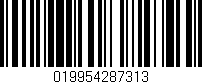 Código de barras (EAN, GTIN, SKU, ISBN): '019954287313'