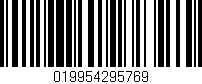 Código de barras (EAN, GTIN, SKU, ISBN): '019954295769'