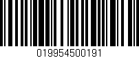 Código de barras (EAN, GTIN, SKU, ISBN): '019954500191'