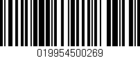 Código de barras (EAN, GTIN, SKU, ISBN): '019954500269'