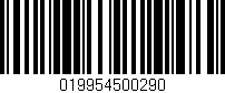 Código de barras (EAN, GTIN, SKU, ISBN): '019954500290'