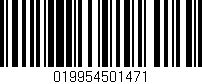 Código de barras (EAN, GTIN, SKU, ISBN): '019954501471'