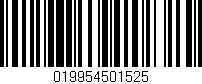 Código de barras (EAN, GTIN, SKU, ISBN): '019954501525'