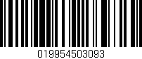 Código de barras (EAN, GTIN, SKU, ISBN): '019954503093'