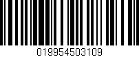 Código de barras (EAN, GTIN, SKU, ISBN): '019954503109'
