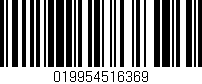 Código de barras (EAN, GTIN, SKU, ISBN): '019954516369'