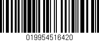 Código de barras (EAN, GTIN, SKU, ISBN): '019954516420'