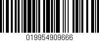 Código de barras (EAN, GTIN, SKU, ISBN): '019954909666'