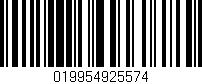 Código de barras (EAN, GTIN, SKU, ISBN): '019954925574'