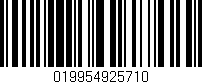 Código de barras (EAN, GTIN, SKU, ISBN): '019954925710'
