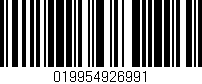 Código de barras (EAN, GTIN, SKU, ISBN): '019954926991'
