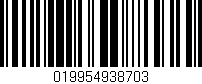 Código de barras (EAN, GTIN, SKU, ISBN): '019954938703'