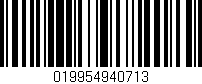 Código de barras (EAN, GTIN, SKU, ISBN): '019954940713'