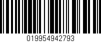 Código de barras (EAN, GTIN, SKU, ISBN): '019954942793'