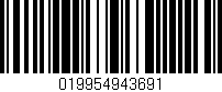 Código de barras (EAN, GTIN, SKU, ISBN): '019954943691'