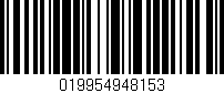 Código de barras (EAN, GTIN, SKU, ISBN): '019954948153'
