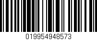 Código de barras (EAN, GTIN, SKU, ISBN): '019954948573'
