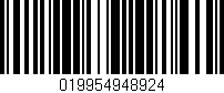 Código de barras (EAN, GTIN, SKU, ISBN): '019954948924'