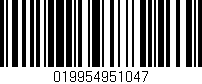Código de barras (EAN, GTIN, SKU, ISBN): '019954951047'