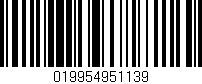 Código de barras (EAN, GTIN, SKU, ISBN): '019954951139'