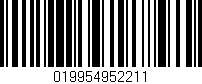 Código de barras (EAN, GTIN, SKU, ISBN): '019954952211'
