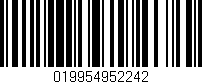Código de barras (EAN, GTIN, SKU, ISBN): '019954952242'