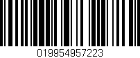 Código de barras (EAN, GTIN, SKU, ISBN): '019954957223'