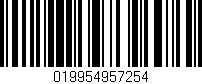 Código de barras (EAN, GTIN, SKU, ISBN): '019954957254'