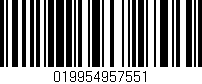 Código de barras (EAN, GTIN, SKU, ISBN): '019954957551'