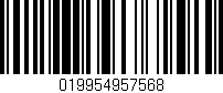 Código de barras (EAN, GTIN, SKU, ISBN): '019954957568'