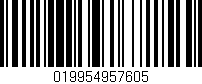 Código de barras (EAN, GTIN, SKU, ISBN): '019954957605'