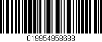 Código de barras (EAN, GTIN, SKU, ISBN): '019954958688'