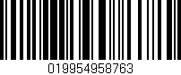 Código de barras (EAN, GTIN, SKU, ISBN): '019954958763'