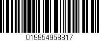 Código de barras (EAN, GTIN, SKU, ISBN): '019954958817'