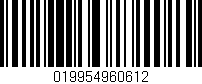 Código de barras (EAN, GTIN, SKU, ISBN): '019954960612'