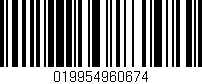 Código de barras (EAN, GTIN, SKU, ISBN): '019954960674'